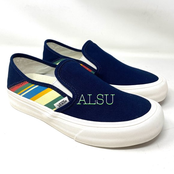 Vans Shoes - 💖MEGA SALE💖VANS Slip-On Sf Low Top Retro Stripes Canvas Women Size VN0A3MVD1B3